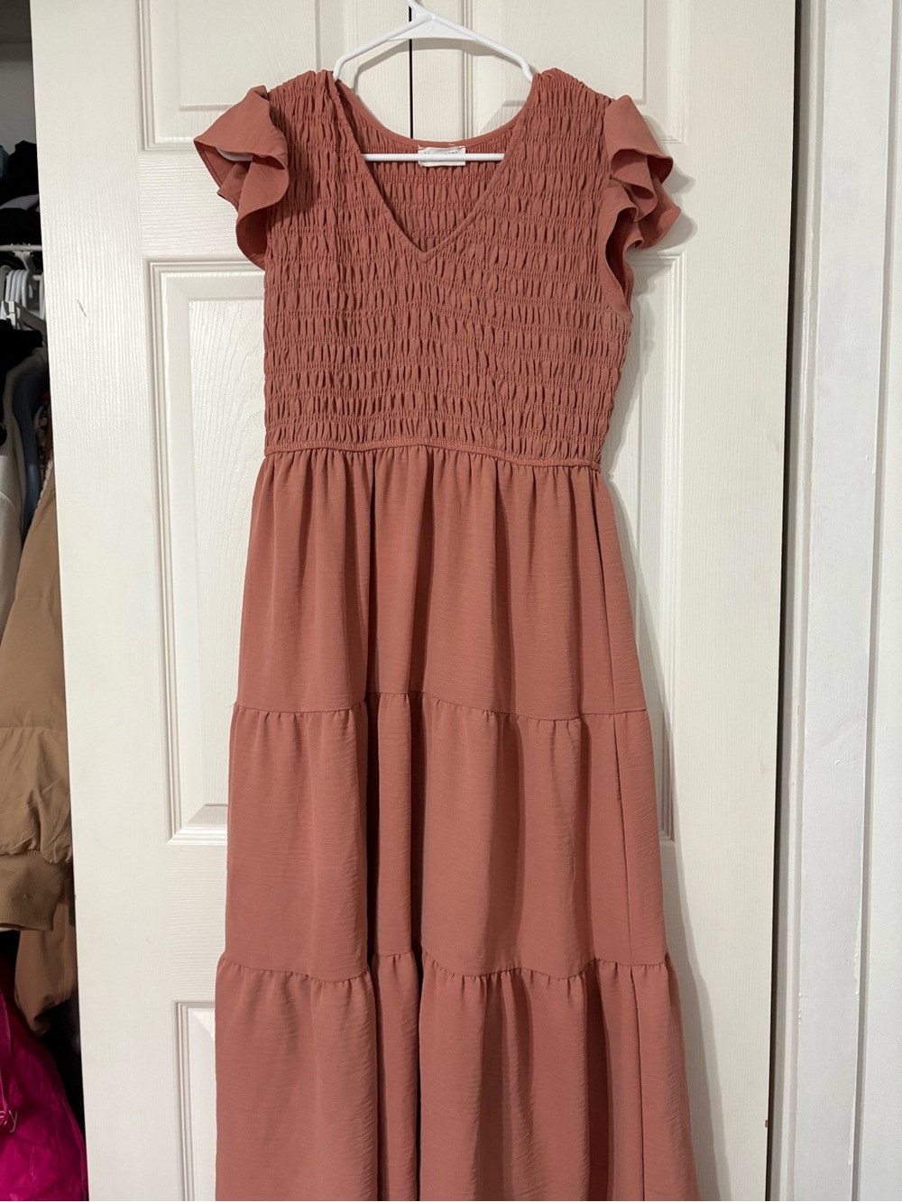 Smocked Tiered Maxi Dress